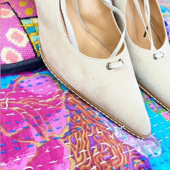 Sundance Odell suede leather pointed toe lace up heel - Picture 13 of 15